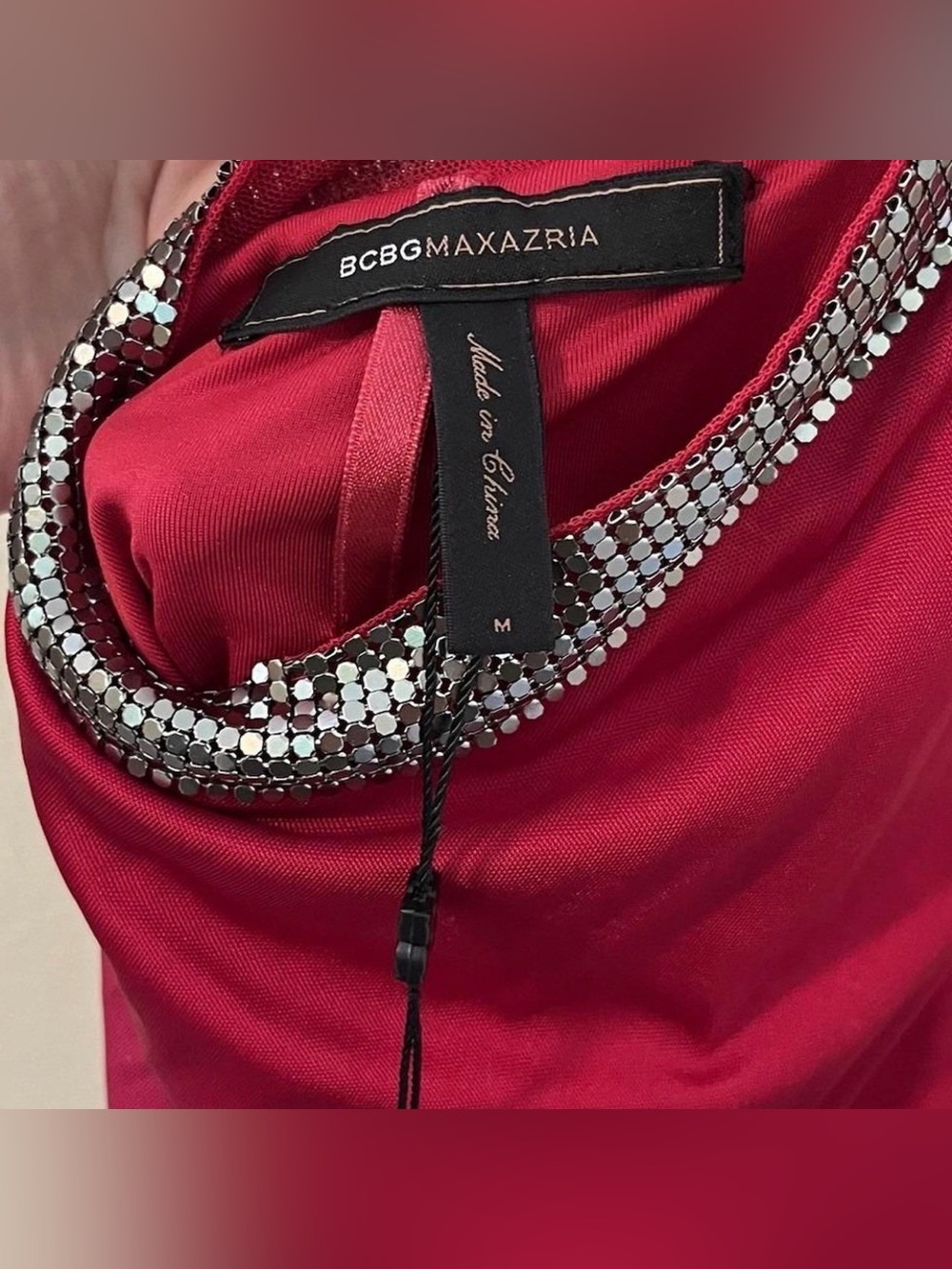 bobg maxazria dress Womens M Y2K Red
Chainmail Castle Core Open Back Glam Silver - Picture 6 of 7